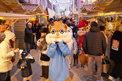 illustration marche de noel pour agenda